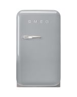 Smeg FAB5RSV6 40cm Silver Small 50s Style Right Hand Hinged Minibar