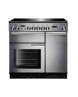 Rangemaster PROP90ECSS/C 90cm Range Cooker Professional Plus Ceramic in Stainless Steel / Chrome, A Rated