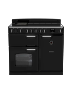 Rangemaster CLDL100EIPGBL/CM1 Classic Deluxe 100cm Induction Range Cooker Black/Chrome