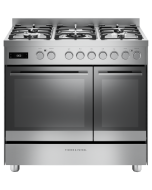 Fisher and Paykel OR90L7DBGFX2 90cm Series 7 Contemporary 5 Burner Dual Fuel Range Cooker - Stainless steel