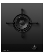 Fisher and Paykel CG451DNGGB4 45cm Series 9 1 Burner Gas Hob, Natural Gas Black