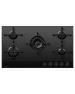 Fisher and Paykel CG905DNGGB4 90cm Series 9 5 Burner Gas Hob, Natural Gas - Black