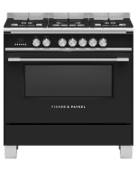 Fisher and Paykel OR90SCG4B1 Series 7 90cm Wide Dual Fuel Range Cooker - Black