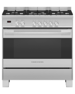 Fisher and Paykel OR90SDG4X1 90cm Series 7 Contemporary 5 Burner Dual Fuel Freestanding Range Cooker - Stainless Steel