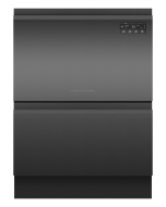 Fisher and Paykel DD60D2HNB9 Series 7 Contemporary Double DishDrawer™ Dishwasher Black Stainless Steel E Rated