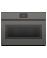 Fisher and Paykel OM60NMTNG1 60cm Built In Series 9 Minimal Handleless Compact Combi-Microwave Oven, Grey