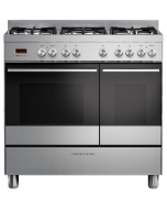 Fisher and Paykel OR90L7DBGFX1 90cm Series 7 Contemporary 5 Burner Dual Fuel Range Cooker - Stainless steel