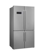 Smeg FQ60XDE Universal Free Standing American Style Fridge Freezer in Inox Look