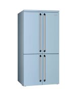 Smeg FQ960PB6 90cm Victoria Four Door American Style Fridge Freezer Pastel Blue