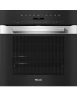 Miele H7260BP CLST Pureline 76L Built-In Electric Single Oven - Clean Steel - A+ Rated