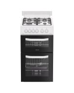 Hotpoint HDG5GCW 50cm Freestanding Gas Double Oven Cooker - White