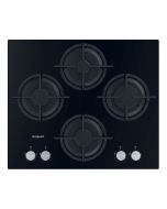 Hotpoint HGS61SBK 60cm 4 Burner Gas On Glass Hob, Black