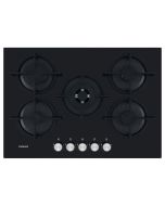 Hotpoint HGS72SBK 73cm Black Gas On Glass Hob