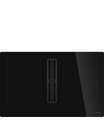 Smeg HOBD482D2 83cm Universal Induction Hob with Integrated Venting Extractor, Black