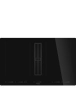 Smeg HOBD682D2 83cm Universal Induction Hob with Integrated Venting Extractor, Black A+ Rated