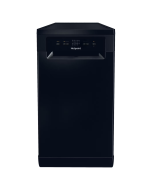 Hotpoint HP2FE10CS90BUK Freestanding Slimline Dishwasher in Black