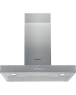 Indesit IHBS65LMX T-Box Hood - Button Control - Stainless Steel With Dishwashable Aluminium Grease Filter