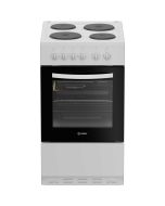 Indesit I5E3KMW 50cm Electric Single Oven Cooker with 4 Zone Sealed Plate Hob - White A Rated