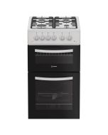 Indesit ITG5GMW Freestanding 50cm Twin Cavity Gas Cooker in White A+ Rated