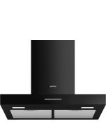 Smeg KBT600BL 60cm Universal T Shape Chimney Cooker Hood, Black