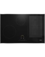 Miele KM7474FR 80cm Wide 4 Zone PowerFlex Induction Hob - Black-Stainless Steel Trim