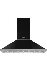 Smeg KPF12BL 120cm Portofino Chimney Hood Black A+ Rated