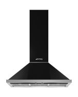 Smeg KPF9BL 90cm Portofino Chimney Hood Black A+ Rated