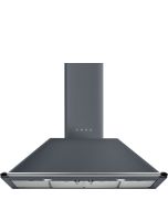 Smeg KT110GRE 110cm Victoria Chimney Cooker Hood, Slate Grey A Rated