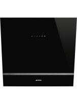 Smeg KV26N 60cm Universal Angled Chimney Cooker Hood, Black