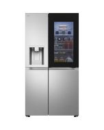 LG GSXE90BSDD 628L InstaView™ Side-By-Side American Style Fridge Freezer, Brushed Steel