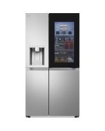 LG GSXE91BSAD 628L InstaView™ Side-By-Side American Style Fridge Freezer, Brushed Steel