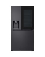 LG GSXE91EVAD 628L InstaView™ Side-By-Side American Style Fridge Freezer, Essence Black Steel
