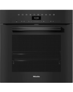 Miele H7464BP VITROLINE OBBL 76L Built-In Electric Single Oven with Pyrolytic Self-Cleaning - Obsidian Black - A+