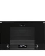 Smeg MP122B3 22l Linea Built-in Microwave with grill in Black