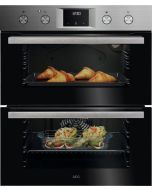 AEG OU5NU20M Built Under Double Oven in Stainless Steel, A Rated