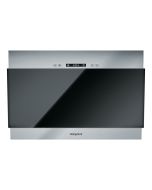 Hotpoint PHVP64FALK 60cm Angled Wall Cooker Hood in Black-Silver