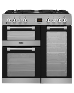 Leisure CK90F530X 90cm Dual Fuel Range Cooker, Stainless Steel, A Rated