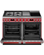 Smeg CPF120IGMPR 120cm Portofino Dual Fuel Range Cooker with Mixed Hob - Red