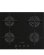 Smeg PV264B 60 cm Cucina Gas on Glass Hob Black