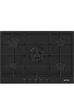 Smeg PX375MB 73cm Wide 5 Burner Gas Hob - Matte Black