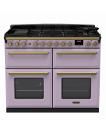 Rangemaster ESDLB110DFPHTH/AB1 110cm Dual Fuel Range Cooker BC Heather /Antique Brass A-Rated