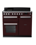 Rangemaster ESDL100EIPBOR/CM1 100cm Induction Range Cooker –Bordeaux / Chrome -A Rated
