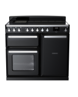 Rangemaster ESDL100EIPGBL/CM1 100cm Induction Range Cooker –Black Gloss /  Chrome - A Rated