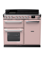Rangemaster ESDL100EIPPPK/CM1 100cm Wide Induction Range Cooker - Pale Pink /Chrome - A Rated