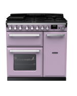 Rangemaster ESDL90DFPHTH/CM1 90cm Wide Dual Fuel Range Cooker - Heather / Chrome - A Rated