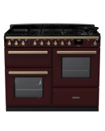 Rangemaster ESDLO110DFPBOR/AB1 110cm Dual Fuel Range Cooker OC Bordeaux /Antique Brass A-Rated