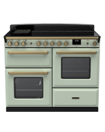 Rangemaster ESDLO110EIPMNT/AB1 110cm Wide Induction Range Cooker OC - Mint / Antique Brass - A Rated