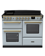 Rangemaster ESDLO110EIPMSB/AB1 110cm Wide Induction Range Cooker OC - Misty Blue / Antique Brass - A Rated