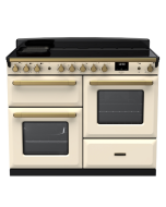 Rangemaster ESDLO110EIPPCR/AB1 110cm Wide Induction Range Cooker OC - Pale Cream / Antique Brass - A Rated