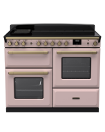 Rangemaster ESDLO110EIPPPK/AB1 110cm Wide Induction Range Cooker OC - Pale Pink / Antique Brass - A Rated